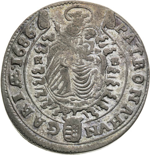 XV Kreutzer 1686 - back