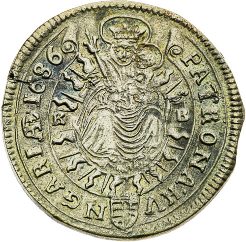 XV Kreutzer 1686 - back