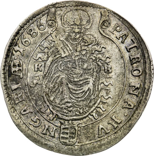 XV Kreutzer 1686 - back