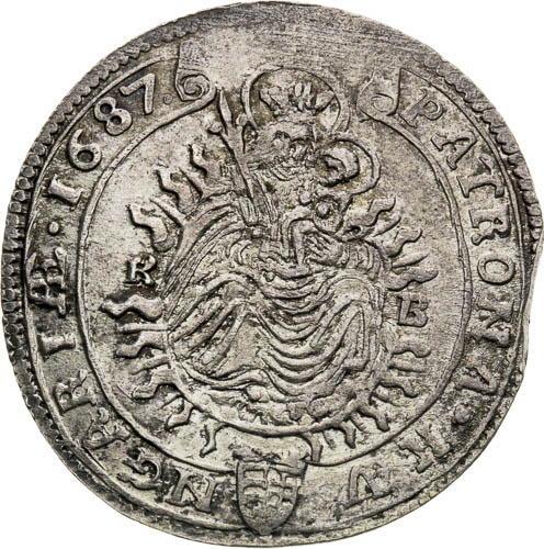 XV Kreutzer 1687 - back