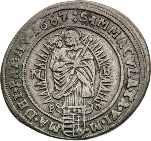 XV Kreutzer 1687 - back