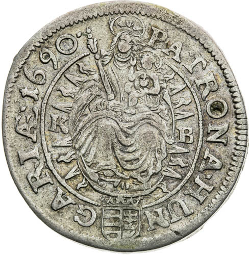 XV Kreutzer 1690 - back