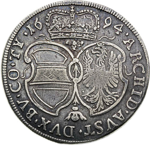 XV Kreutzer 1694 - back