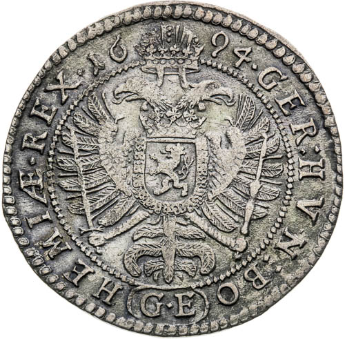 XV Krejcar 1694 - revers