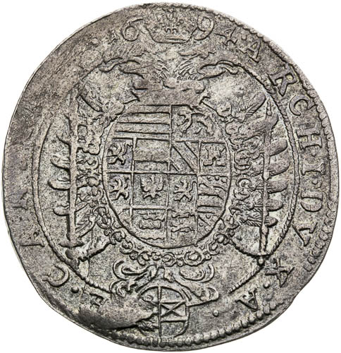 XV Kreutzer 1694 - back