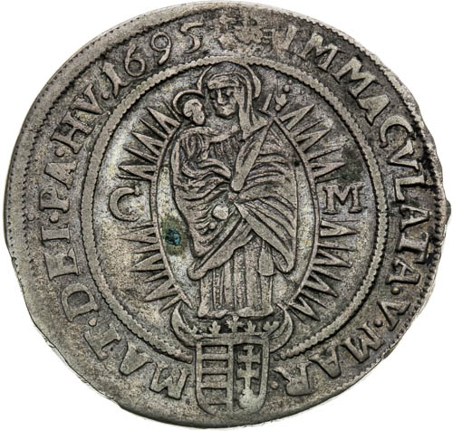 XV Kreutzer 1695 - back