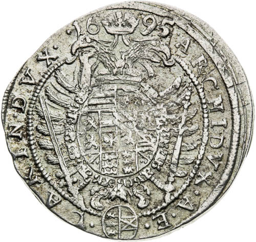 XV Kreutzer 1695 - back