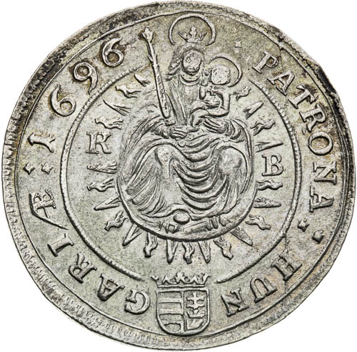 XV Kreutzer 1696 - back