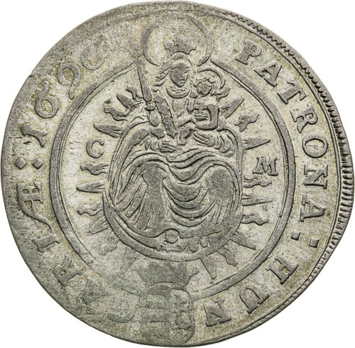 XV Kreutzer 1696 - back