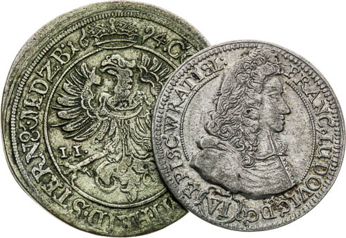 Silver coins (2 pcs) - back