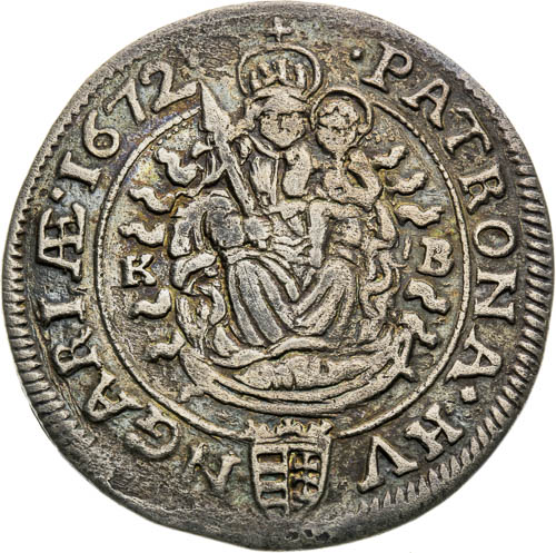 VI Kreutzer 1672 - back