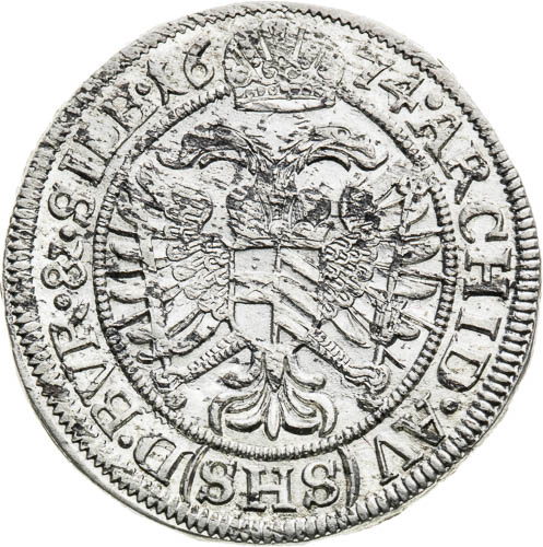 VI Grajciar 1674 - reverz