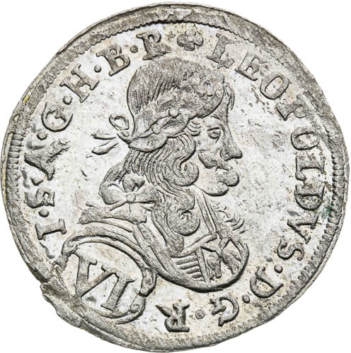 VI Kreutzer 1682 - front