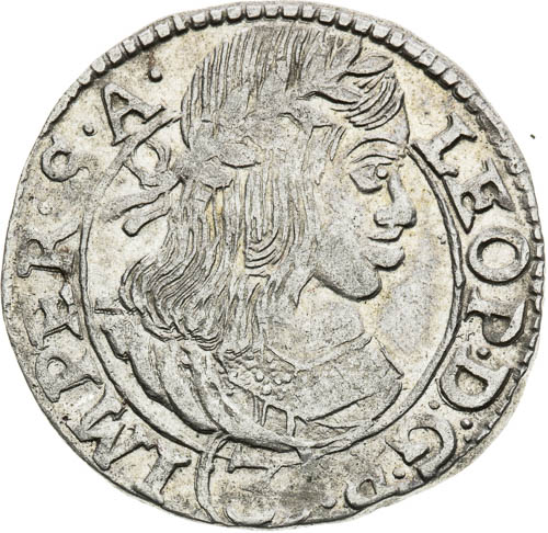3 Grajciar 1659 - averz