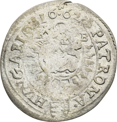 3 Grajciar 1662 - reverz