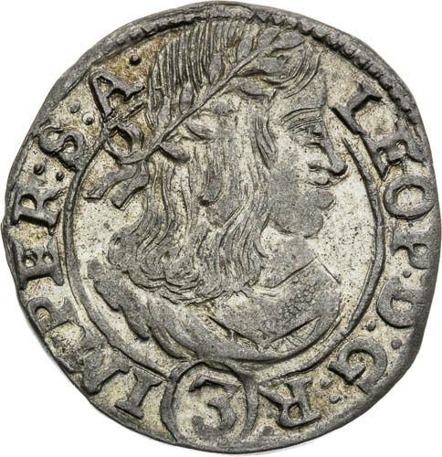 3 Grajciar 1662 - averz