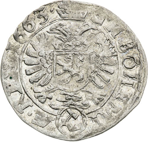 3 Grajciar 1663 - reverz