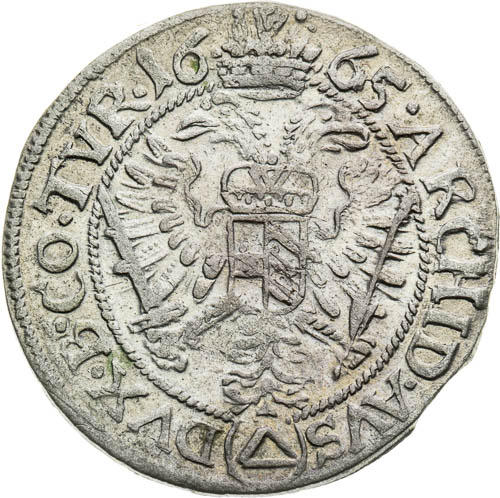 3 Grajciar 1665 - reverz