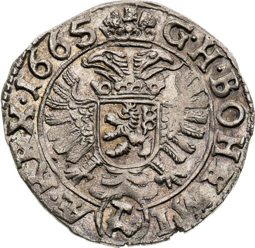 3 Grajciar 1665 - reverz