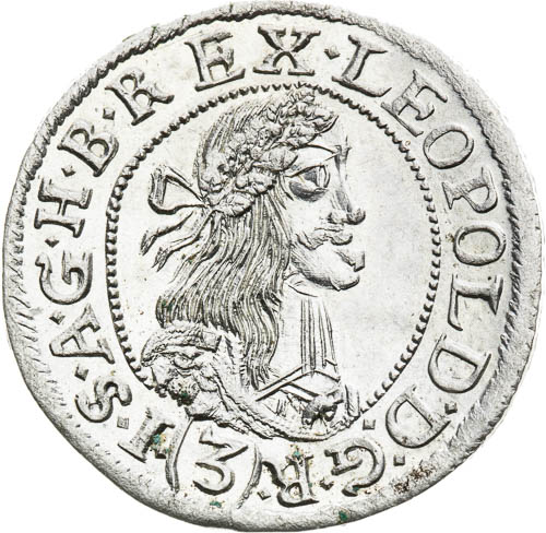 3 Grajciar 1666 - averz