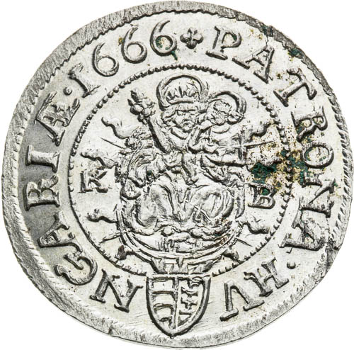 3 Grajciar 1666 - reverz