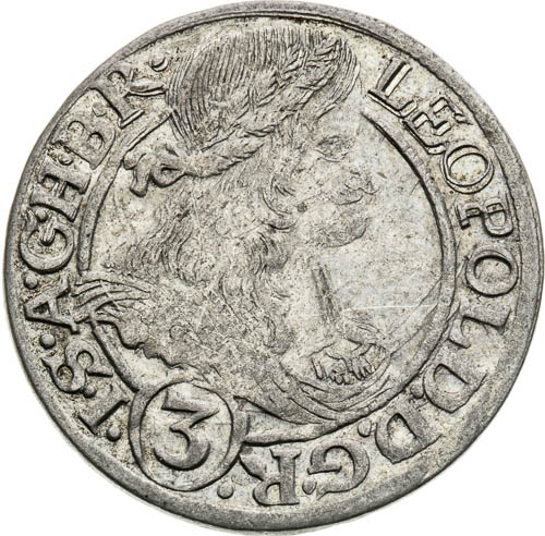 3 Grajciar 1666 - averz