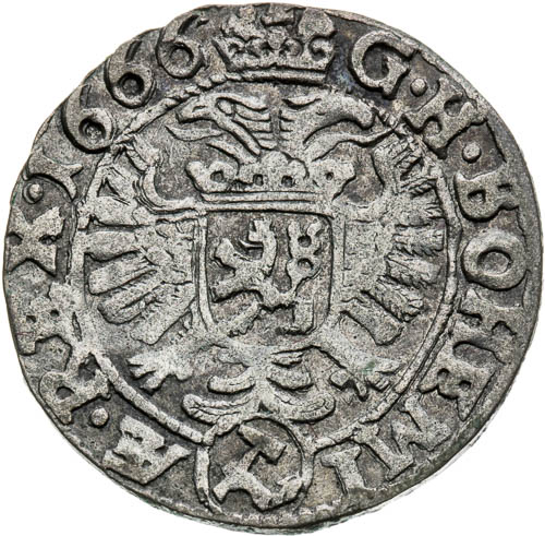 3 Grajciar 1666 - reverz