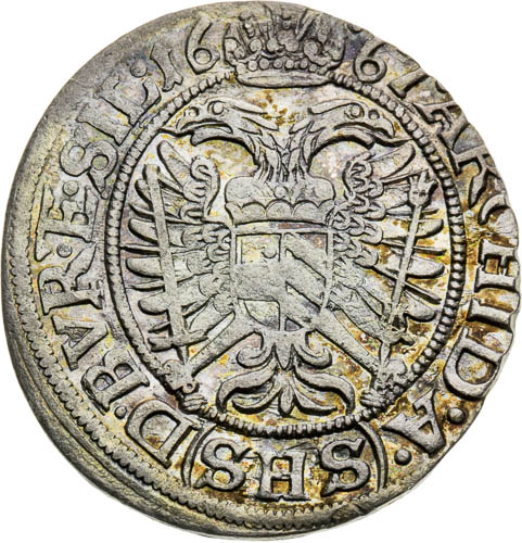 3 Grajciar 1667 - reverz