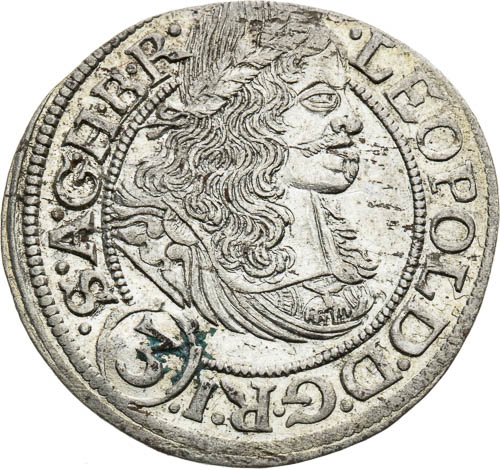 3 Grajciar 1667 - averz