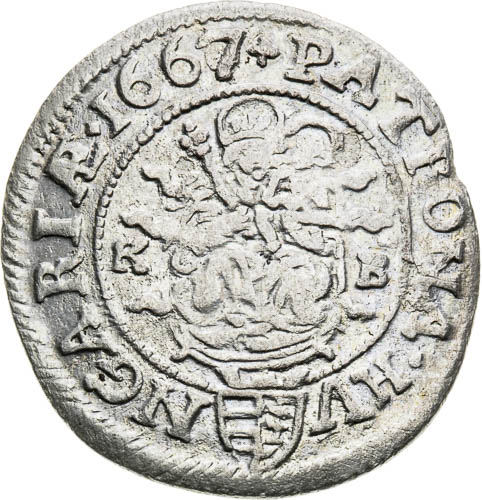 3 Grajciar 1667 - reverz
