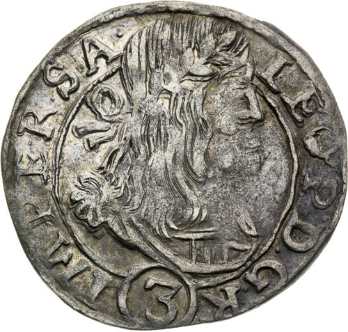 3 Grajciar 1668 - averz