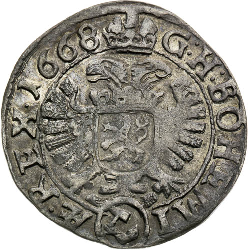 3 Grajciar 1668 - reverz