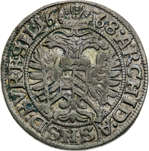 3 Grajciar 1668 - reverz