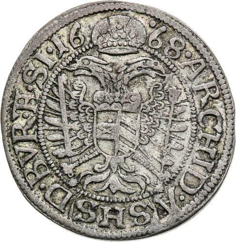 3 Grajciar 1668 - reverz