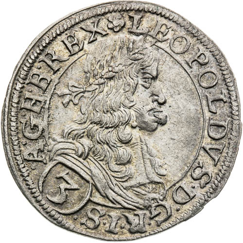 3 Grajciar 1668 - averz