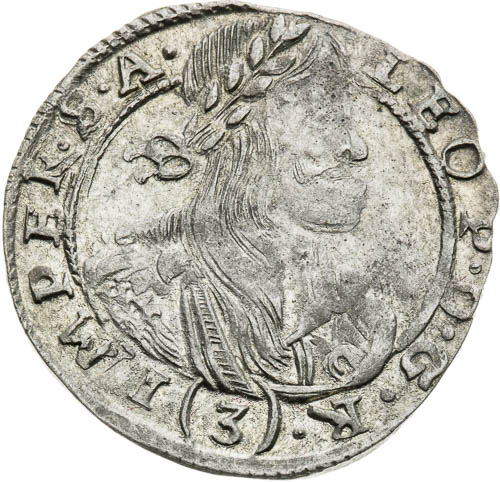 3 Grajciar 1670 - averz