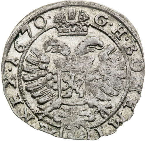 3 Grajciar 1670 - reverz
