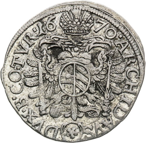 3 Grajciar 1670 - reverz