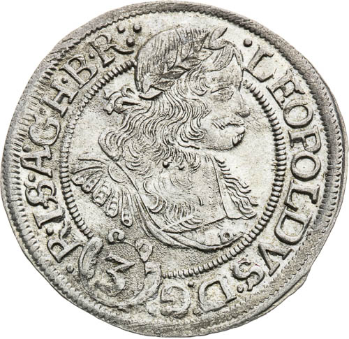 3 Grajciar 1670 - averz