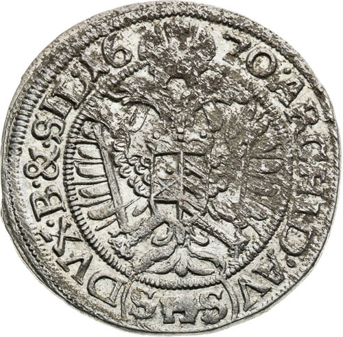 3 Grajciar 1670 - reverz