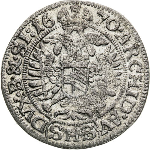 3 Grajciar 1670 - reverz