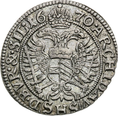 3 Grajciar 1670 - reverz