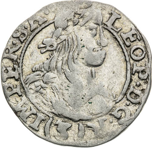 3 Grajciar 1670 - averz