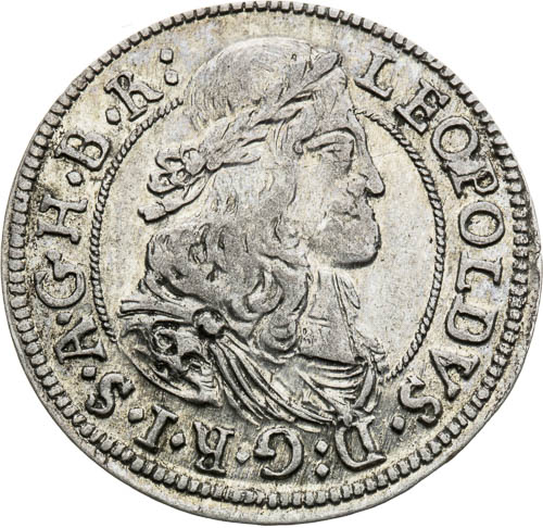 3 Grajciar 1671 - averz