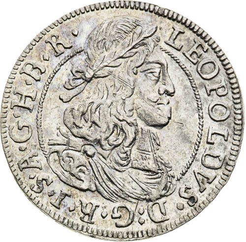 3 Grajciar 1675 - averz