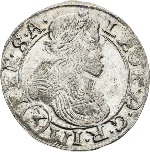 3 Grajciar 1677 - averz