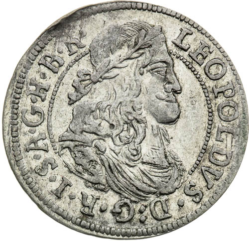 3 Grajciar 1677 - averz