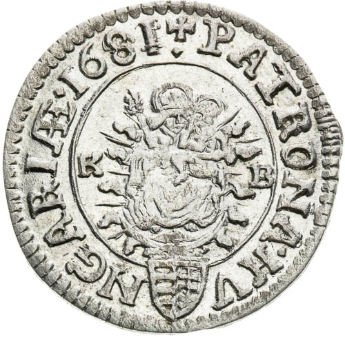 3 Grajciar 1681 - reverz