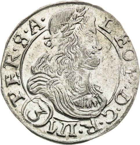 3 Grajciar 1681 - averz