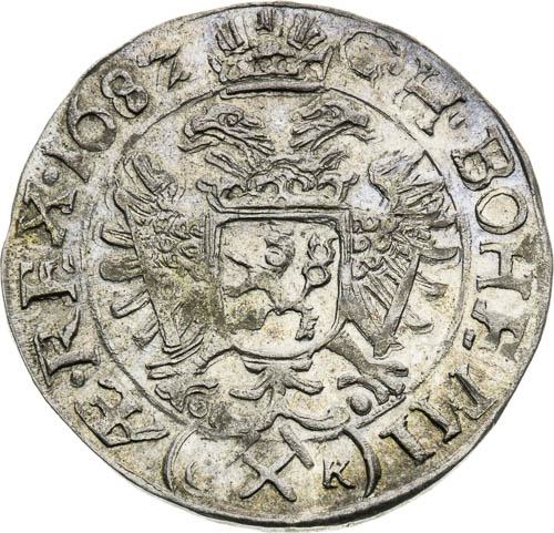 3 Grajciar 1682 - reverz